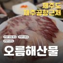 오름해산물 | [제주 연동 횟집_오름해산물] 제주공항 근처 신선한 회코스 맛집