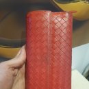 [판매완료] 보테가베네타 위빙 여성 레드 장지갑 이미지
