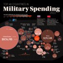 매핑됨: 세계에서 가장 큰 40대 군사 예산 이미지