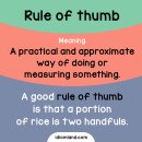 As a rule of thumb 이미지