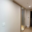 동탄파크 푸르지오 | 동탄파크푸르지오 현관 중문 설치 후기 원슬라이딩 도어와 모루유리로 완성한 깔끔한 공간