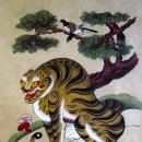 까치와 호랑이 이미지