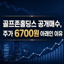 (주)골프존뉴딘홀딩스 - 유성구 | 골프존홀딩스 공개매수, 주가 6700원 아래인 이유