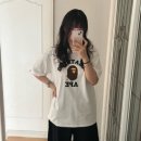 169 | BAPE(A Bathing Ape) [ 베이프 컬리지 반팔 ] 화이트 XL 여자 169cm 후기