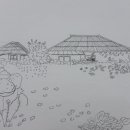 일상을 기록하는 수채 펜드로잉 이미지