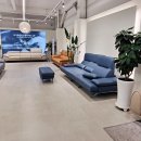 씨유운정가구제일점 | 파주 운정 다우닝 가구 가죽 쇼파 소파 라운지 매장에서