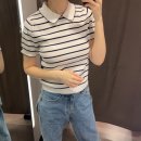 탑온라인 | 자라 zw 컬렉션 자수 포켓 셔츠 &amp; 파이핑 니트 탑 스프라이트 착샷 후기 + 사이즈