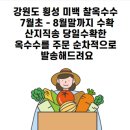 2023 햇 미백 찰옥수수 주문예약 이미지