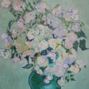 태학산로 | Vincent van Gogh 빈센트 반고흐 장미가 든 꽃병 후기인상주의 명화따라그리기 유화작업 취미미술
