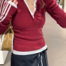 5332 | 아디다스 우먼스 오리지널 슬림핏 니트 버건디 KS5332