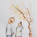 수채 드로잉 이미지