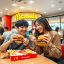 훼미리알뜰주유소 | 맥도날드 드라이브스루 런치시간 런치메뉴 맞춰 베토디과카몰레 버거 후기 (feat. 용인수지DT점)