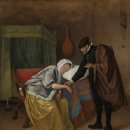 1663 | 얀 스틴(Jan Steen) — 네덜란드 암스테르담 국립미술관 소장 / 아픈 여인 / 1663~1666년작 (#1660년대)