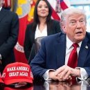 여론조사 못믿겠다는 트럼프, &#39;역대 최저 지지율&#39; 보도에 &#34;가짜&#34; 이미지