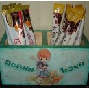 냅킨아트 연필꽂이 이미지