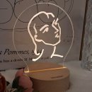 LED조명 아크릴 공예 이미지