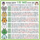 1월 14일 뉴스&운세 이미지