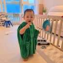 모이몰른 크로비치타올 후기｜11개월 아기 물놀이 필수템! 귀여운 공룡 후드 타월 사용기