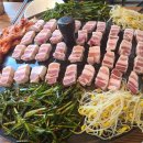 솥뚜껑 삼겹살 이미지