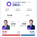 20대 대선 관심지역 득표율 이미지