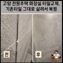 고양시청로 | 고양 전원주택 화장실 타일 교체, 기존 타일 살려서 복원