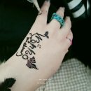 Wonho's Temporary Tattoo in My Hand 💙 이미지