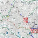 버스정류장 07-549 | 분기점(534.4봉) ~ 임도 ~ 신명재 ~ 방골재 ~ 왕령산(428.6m) ~ 아우왕령산 ~ 소시랑등 ~ 대터 버스정류장)