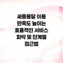 대평인력개발 | 세종용달 이용 만족도 높이는 효율적인 서비스 파악 및 단계별 접근법