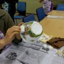 냅킨 아트 화분 만들기 이미지