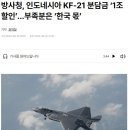 KF-21 인도네시아 분담금 1조6천억원에서 6천억원으로 이미지