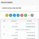 로또 1045회차 1등 인원 및 번호 이미지