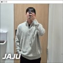 반자주 | 자주(JAJU) 남자 램스울 반집업 니트 라이트 그레이 컬러 착용 후기 사이즈 추천