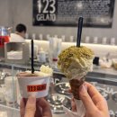 123아이스크림 | 광장시장디저트 추천 | 광장시장젤라또 맛집 [123 젤라또] , 바닐라 초코 피스타치오 후기