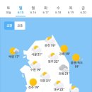 6월 15일 일요일 날씨 이미지