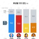 대선 100일전 KBS 대선 후보 지지도 조사 이미지