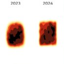 야구의참견에서 나온 2023년 스트라이크 존(심판)과 2024년 스트라이크존(abs) 차이 이미지