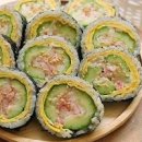 오이크래미김밥 맛있게 싸는 법 오이크래미 김밥 재료 이미지