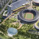 미래컨벤션센터 맞은편 생활공원 | 잠실종합운동장 리모델링 공사 돔야구장 신설, 완성 후 조감도 3D 고해상도 이미지