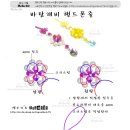 (비즈공예핸드폰걸이도안)*초급수준 - 바람개비 핸드폰줄 이미지