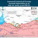 러시아 공세 캠페인 평가, 2024년 7월 16일(우크라이나 전황 이미지