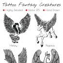 Tattoo fantasy characters 이미지