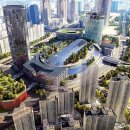 2014년 나왔던 잠실 롯데월드 리뉴얼 조감도 이미지