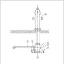 DN25-02 옥외 상수도 소화전 설치 상세(지상식) 이미지