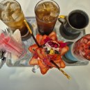 부산스테이 | [부산 사직동 카페]과일이 듬뿍 맛있는 와플과 빙수 달콤스테이