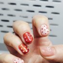 달빛네일살롱 | 초보 셀프네일 후기, 레드 도트 네일, 자석 네일, 알리 자석네일(본프리티 외) 후기