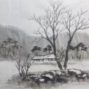 문인수묵화 이미지