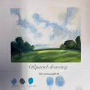 부드러운 오일파스텔로 그리는 풍경화 이미지