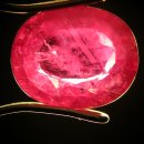 보석감정산업기사 시험스톤 - 17. 함침 루비 (Lead Glass Filled Ruby) 이미지