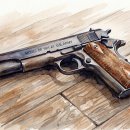 한국군 권총 M1911A1 이미지