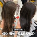 웨딩가일 | 노란머리 톤다운 애쉬브라운 염색_뚝섬역 미용실 토니앤가이 성수점_(상연디자이너)